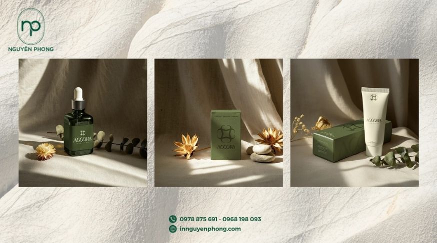 Mẫu logo thẩm mỹ viện in trên trọn bộ